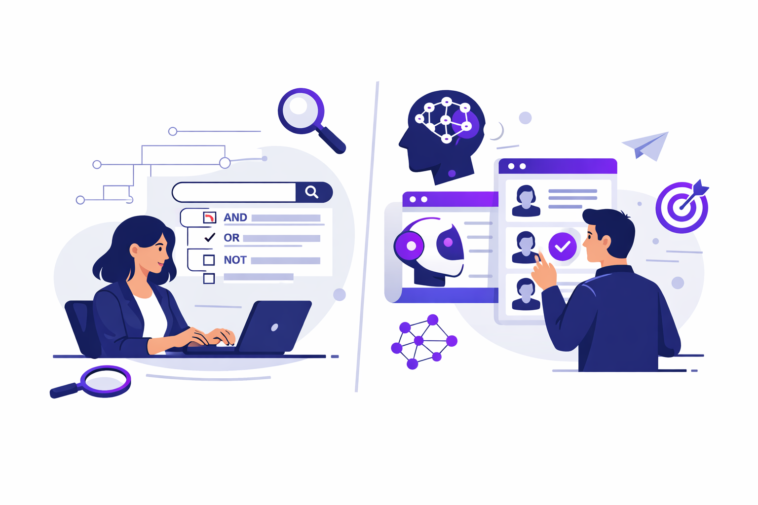 Boolean Search vs AI Sourcing: Recruiter's 2026 Guide